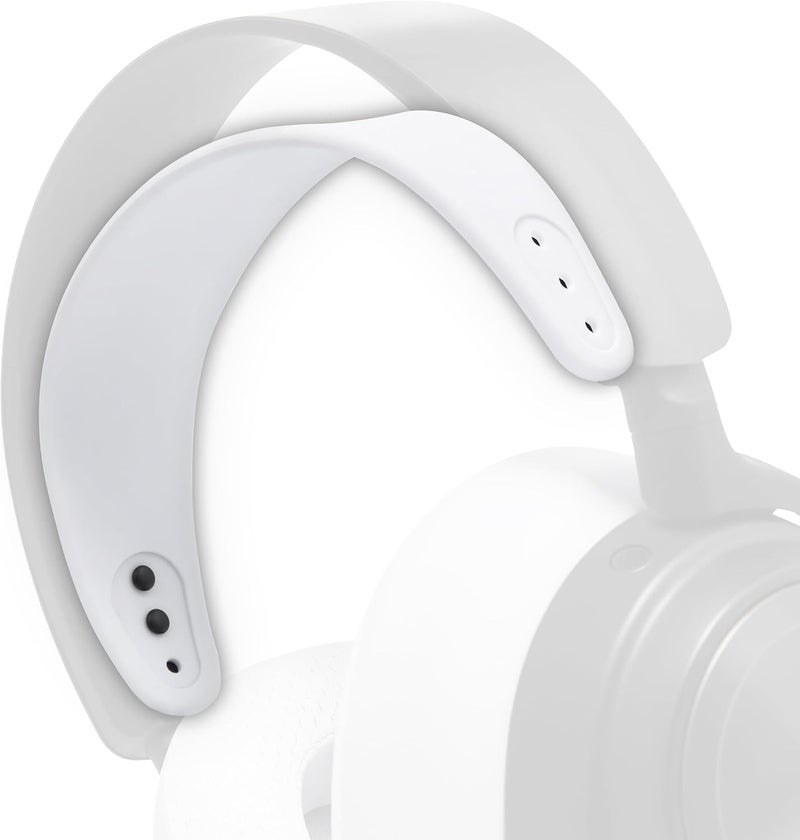 WC HeadbandZ Arctis Nova - Upgraded Silicone Headband for Arctis Nova Headsets by Wicked Cushions - Enhanced Flexibility, Comfort, and Style with Matching Earpad Designs | White - Image 1